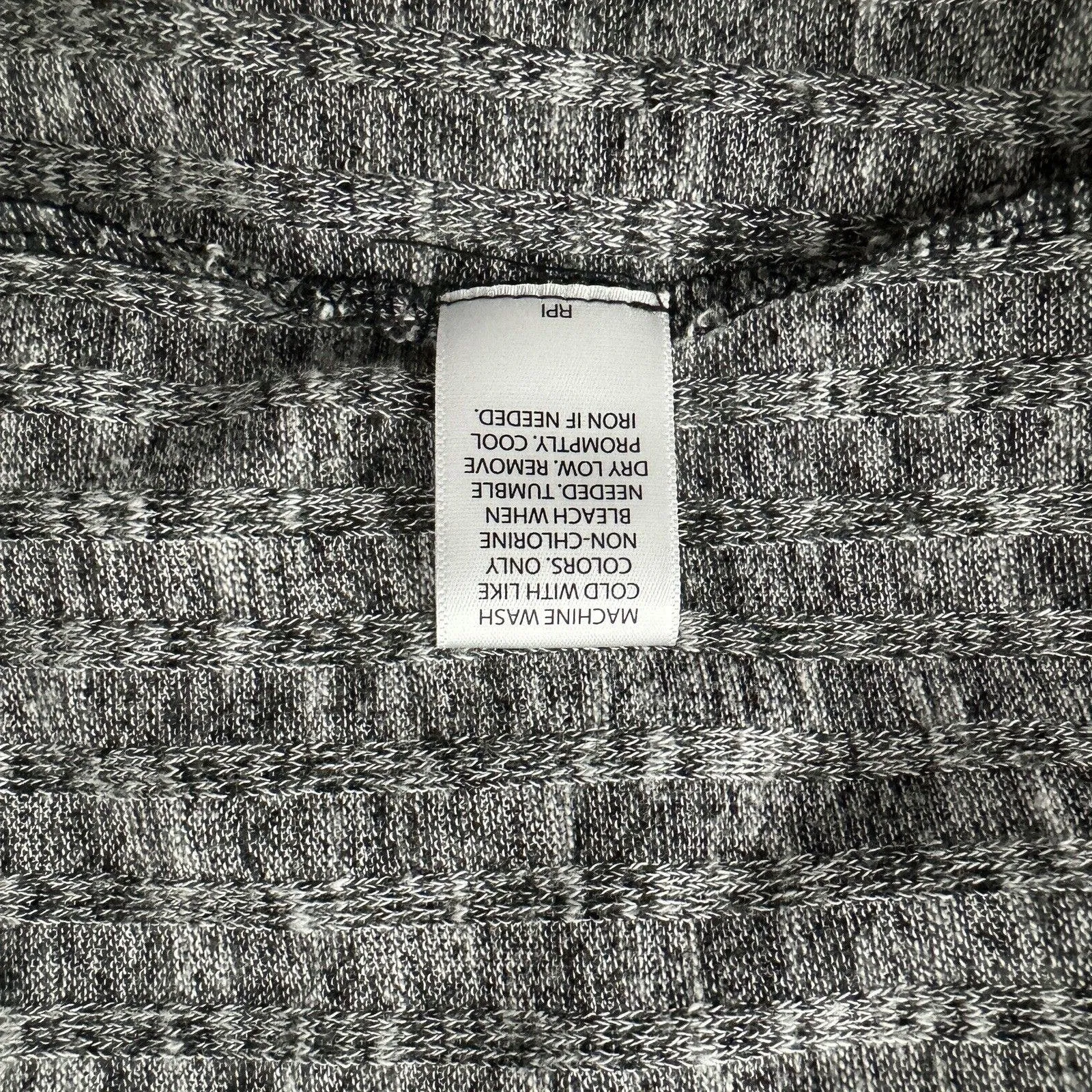 Dana Buchman Sweater Women Large Gray White Marled Cardigan‎ Lagenlook Neutral - Image 9