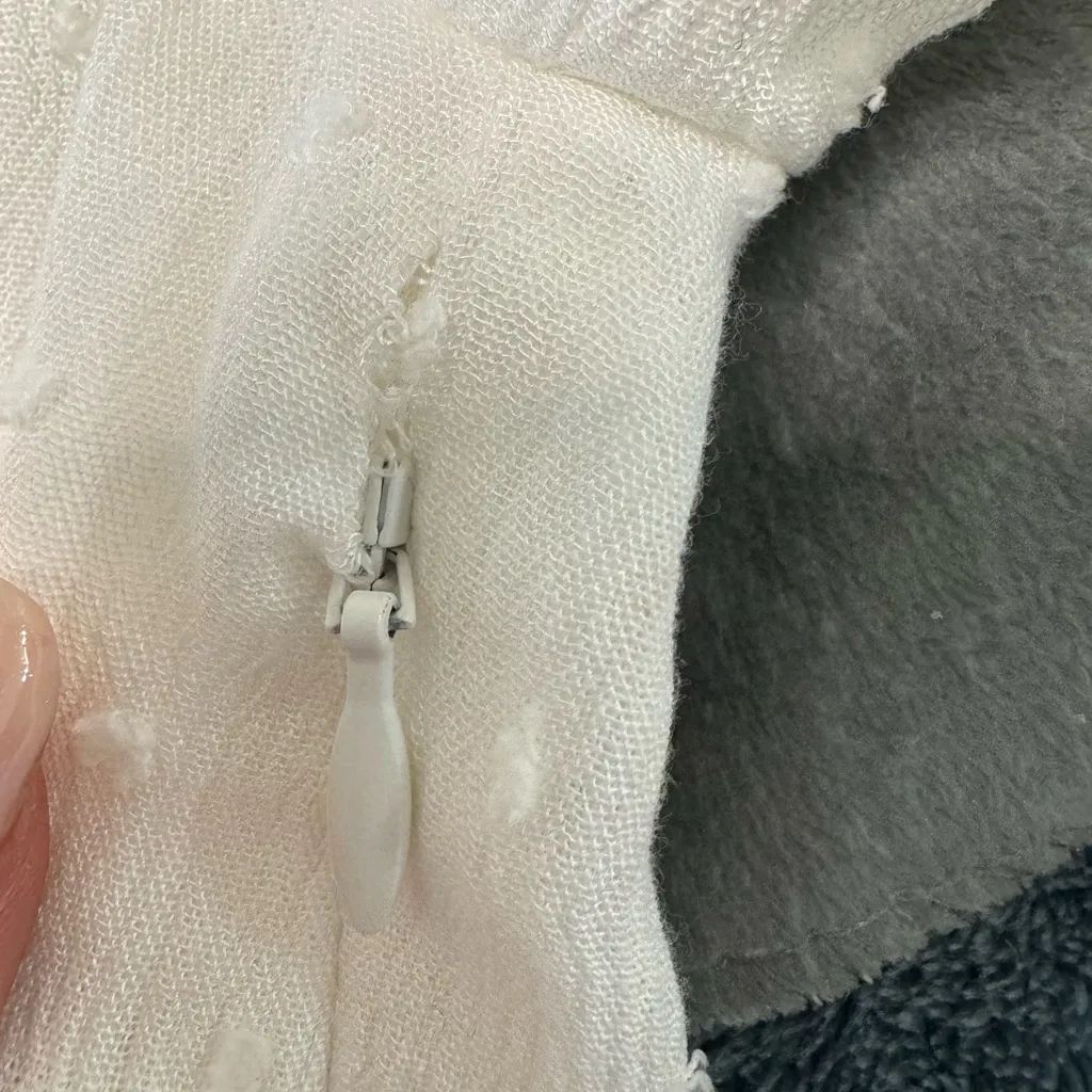 PAIGE Denim Odelise White ruffle-trim Mini Boho dress women size XXS - Image 10