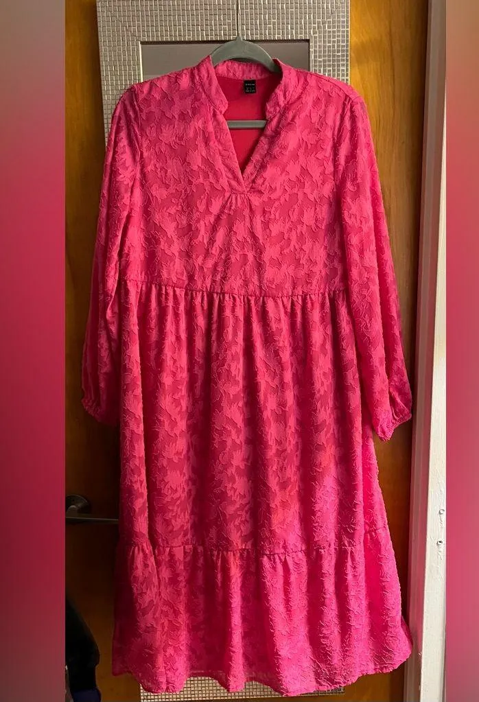 SHEIN Fuchsia Textured Dress - Image 2