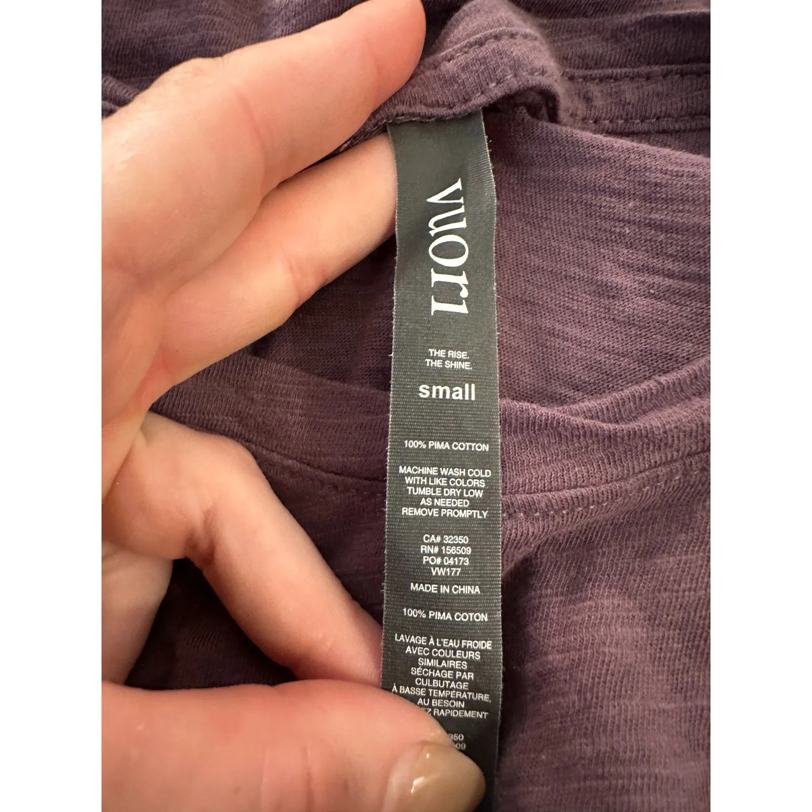 Vuori Purple High Neck Workout Tank Size Small - Image 3