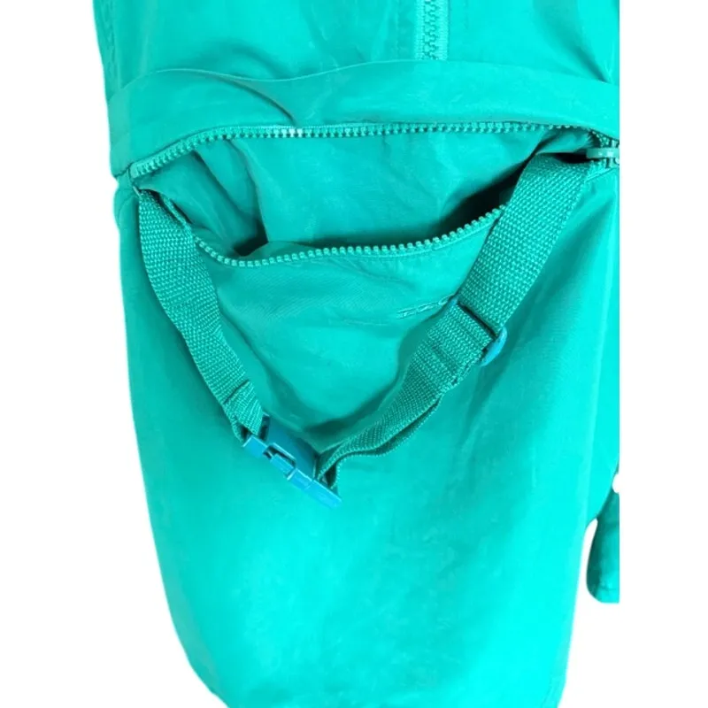 IZOD 90s Green Lightweight Windbreaker Jacket Women’s XL Full Zip Hooded Y2K - Image 4