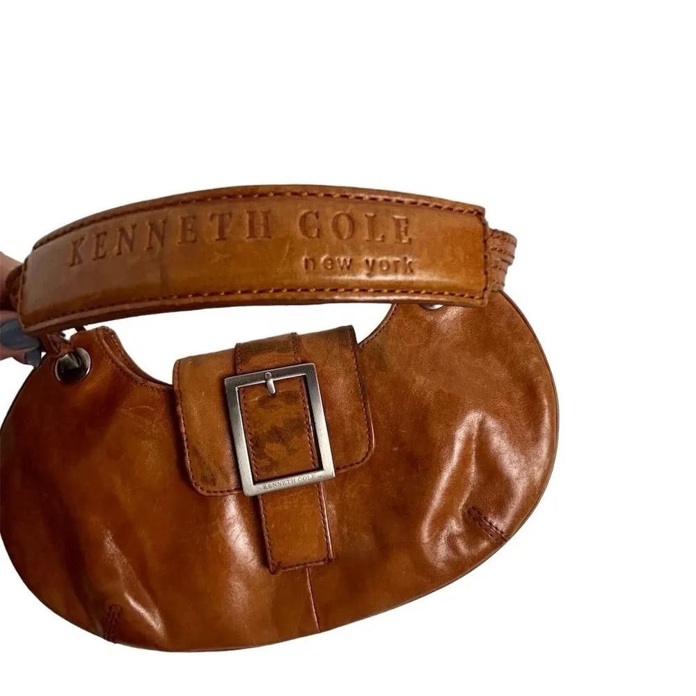 Kenneth Cole New York Women's Brown Leather Shoulder Bag Small - Image 2