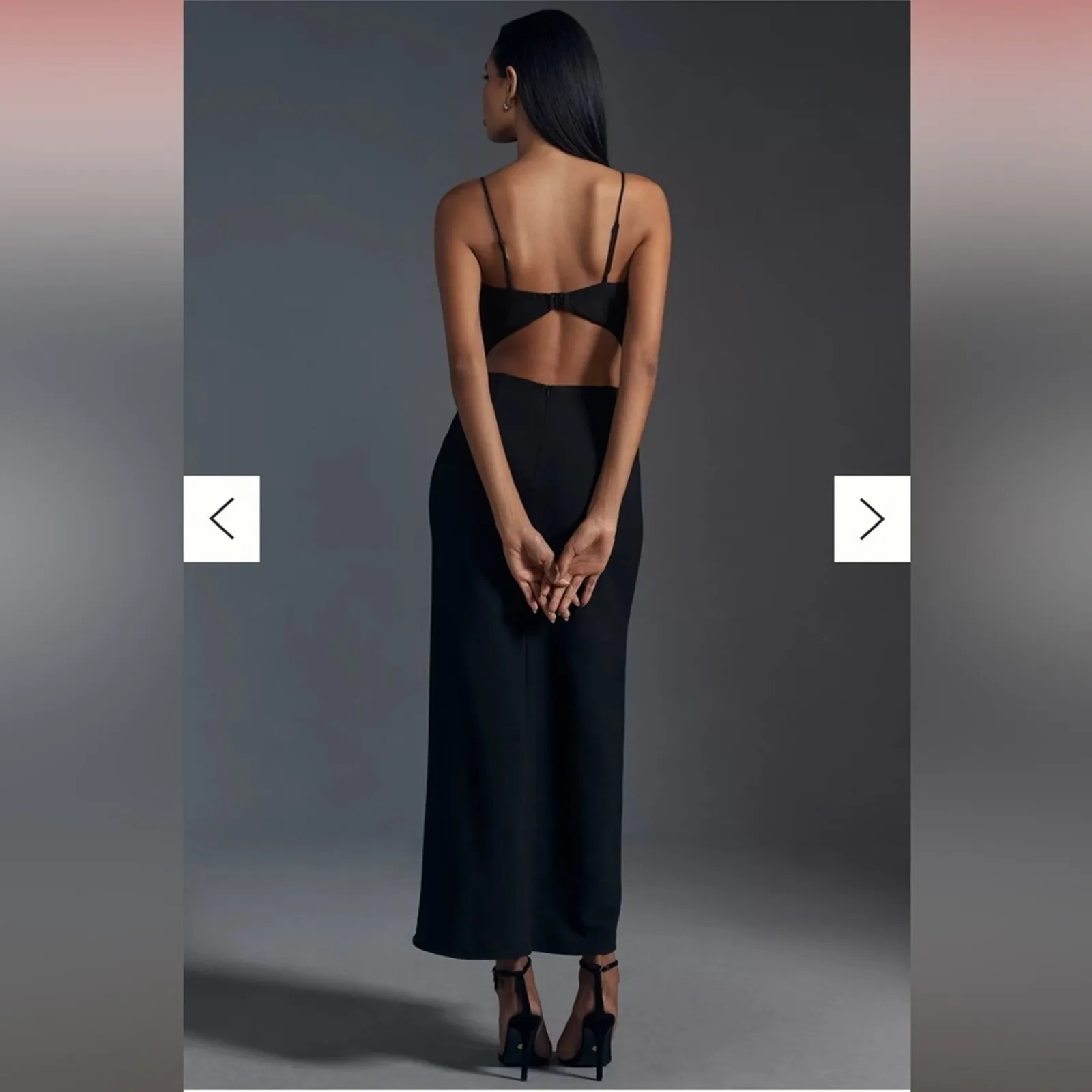 Bardot Paula Bow Midi Dress XS - Image 3