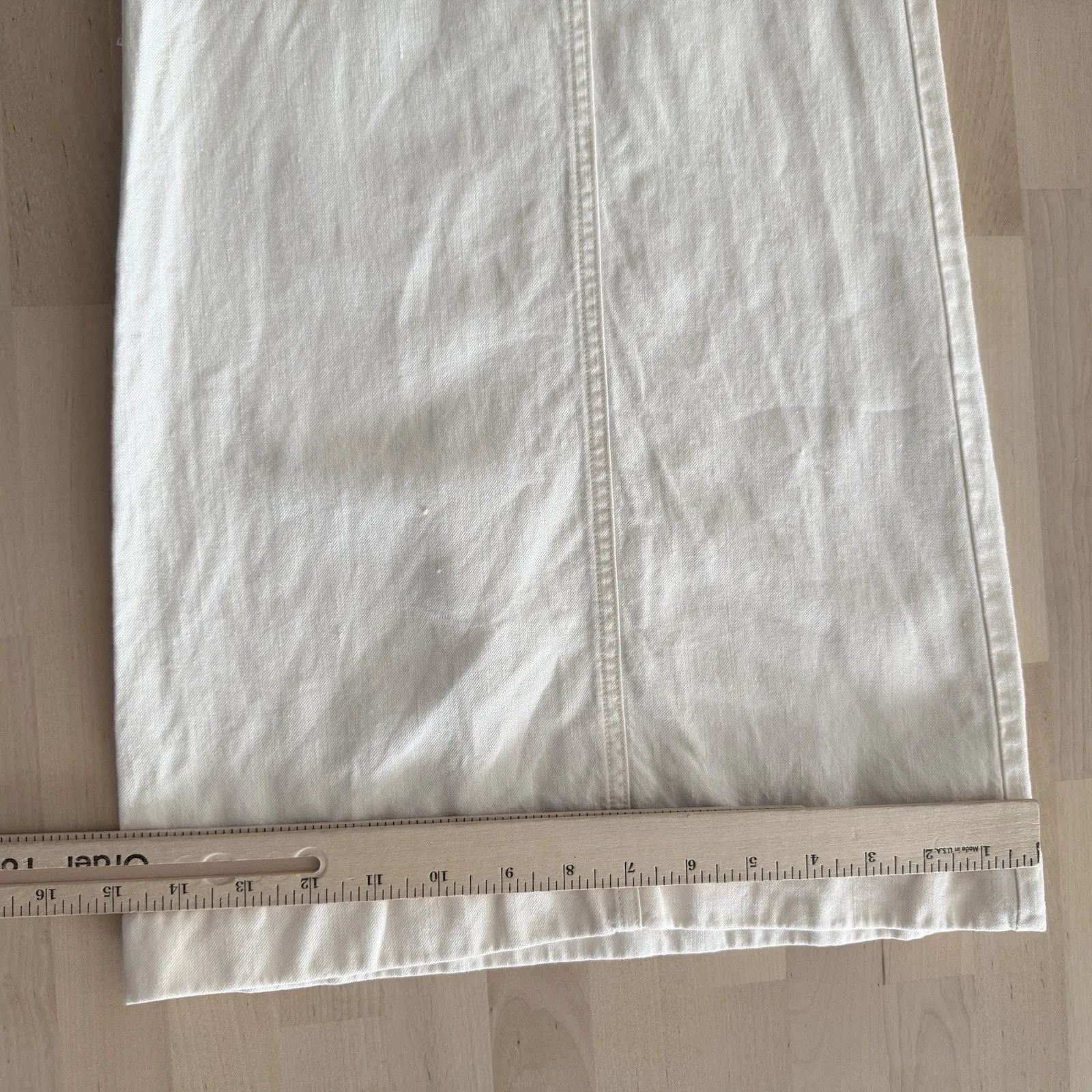 TWP Pants Womens 6 Demie Linen Cotton Blend Wide Leg Made in USA - Image 12