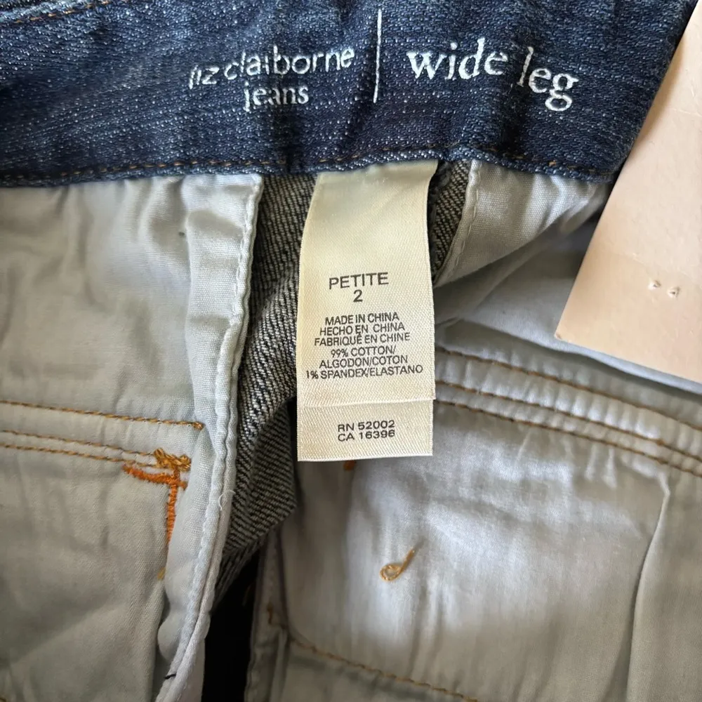 Vintage Liz Claibone NWT Wide Leg 2P Jeans - Image 4