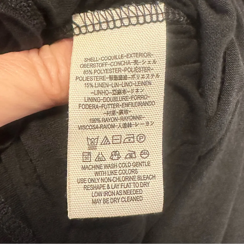 Free People Asymmetrical Black Skirt Sz s Beachy boho goth grunge fairy - Image 5