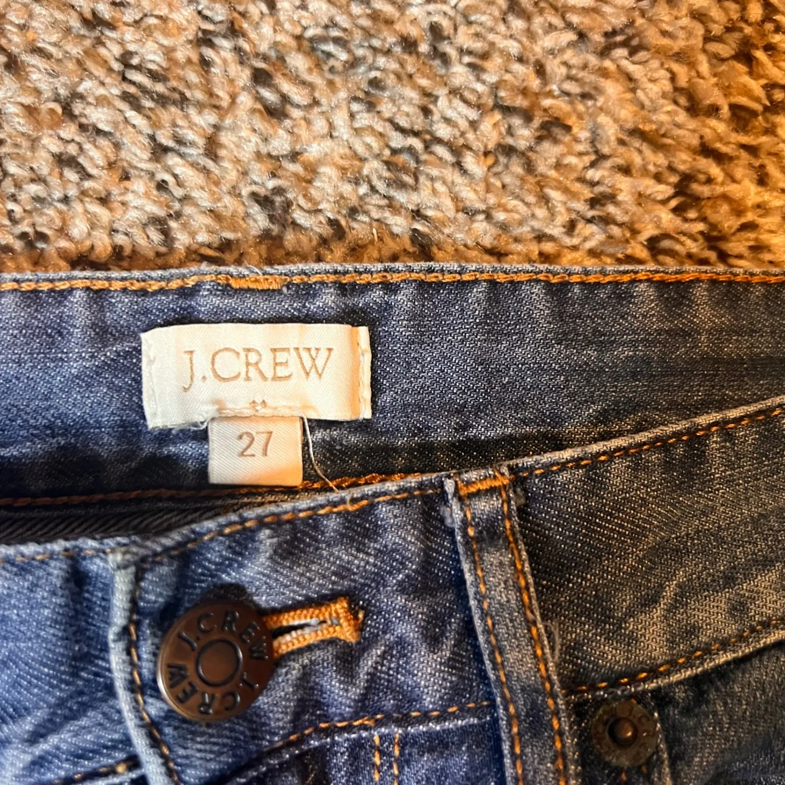 J. Crew‎ Denim Jeans Comfort Stretch Dark Wash Everyday Casual Size 27 - Image 2