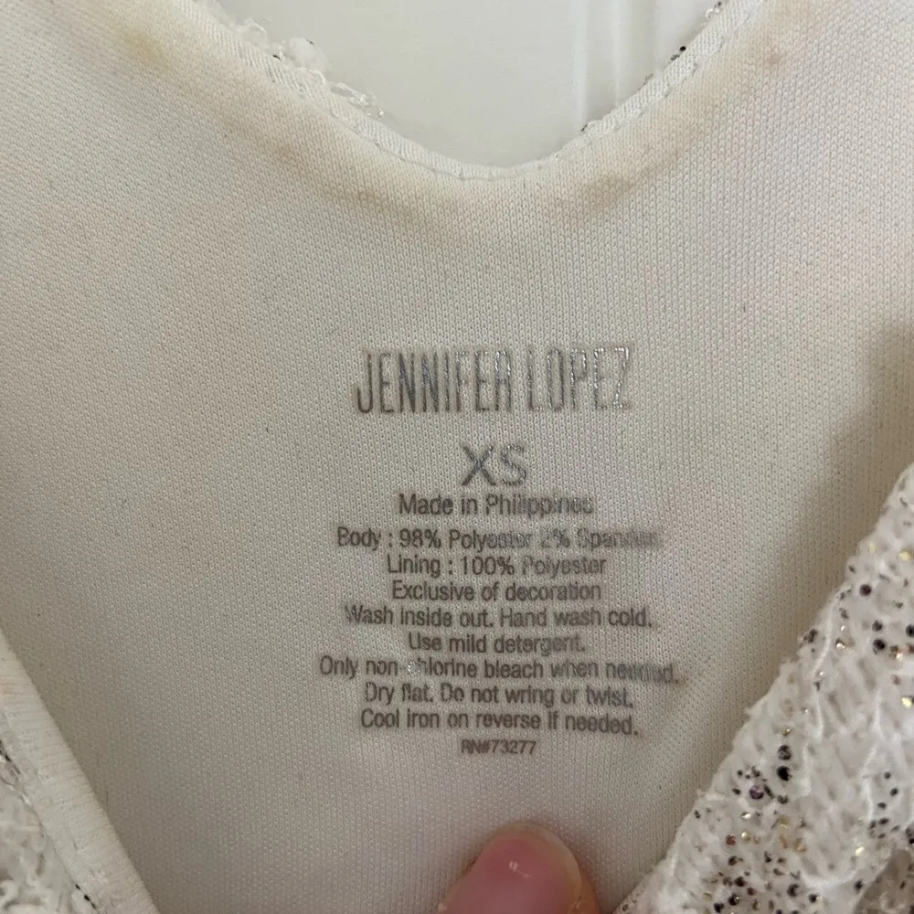 Jennifer Lopez women’s lace sequined top‎ — XS - Image 5