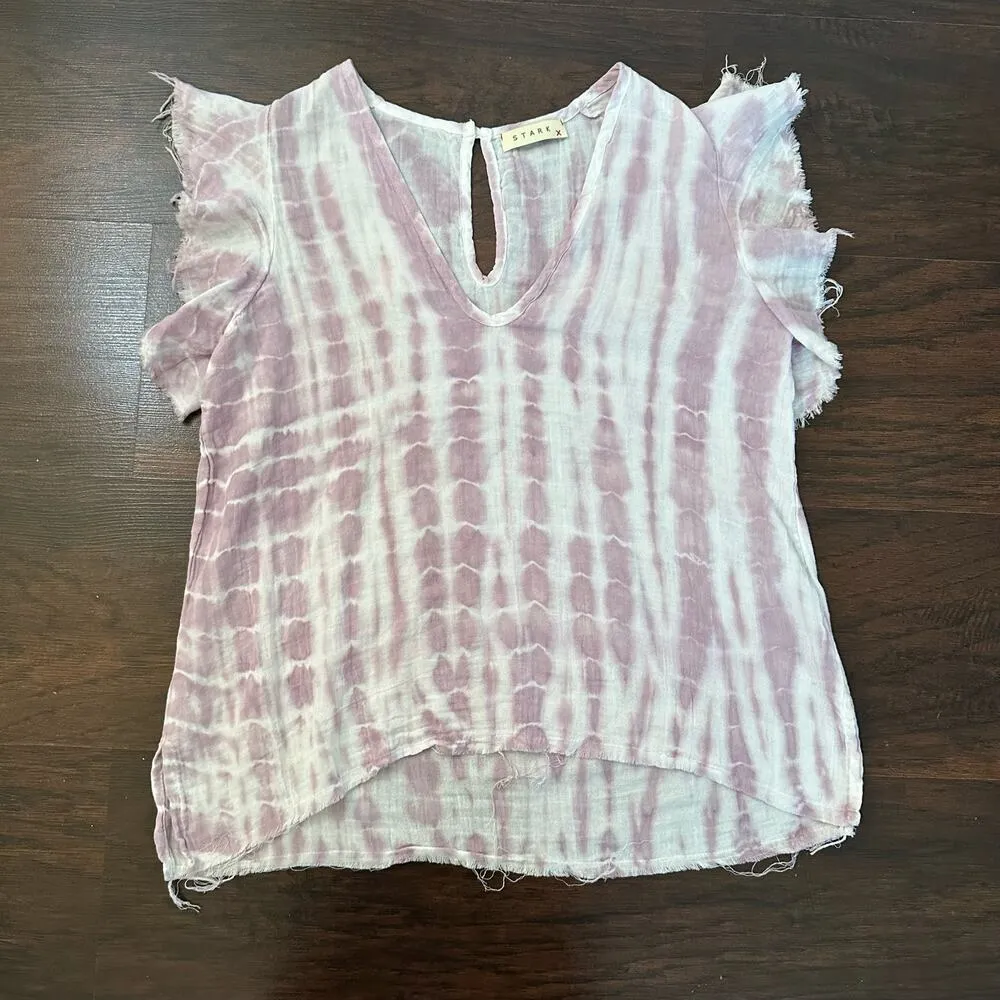 Stark X cream & purple tie - Image 6