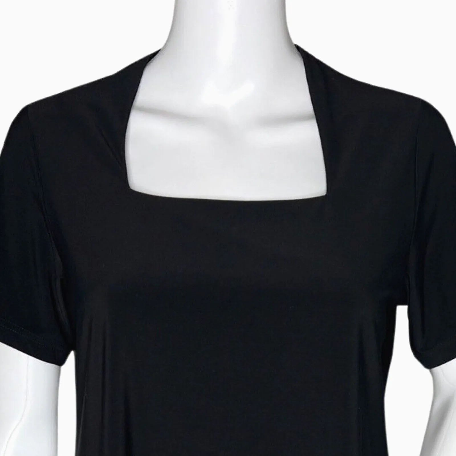 Sympli Shirt Womens 8 Black Blouse Office Commute Travel Neutral‎ Minimalist - Image 5