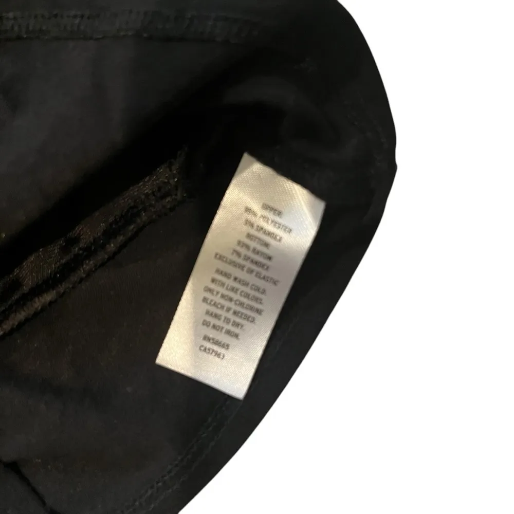 NWT, Chelsea28 Velvet Black Surplice Long Sleeve Body Suit, Sz S - Image 15