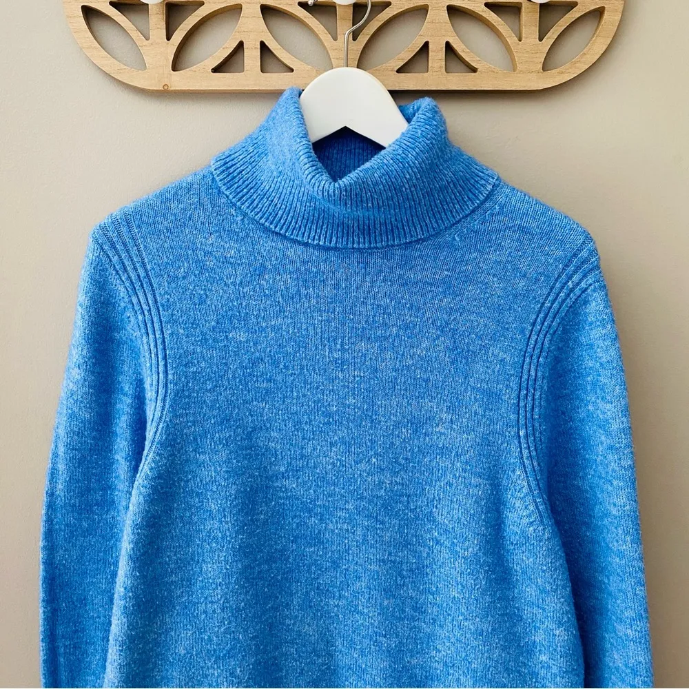 a new day Pullover Turtleneck Sweater Blue Sz Small - Image 2