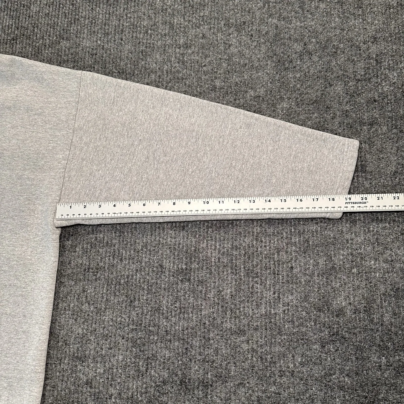 Vintage Tommy Hilfiger Crewneck Heather Gray XL Logo‎ Graphic Long Sleeve 90s - Image 6