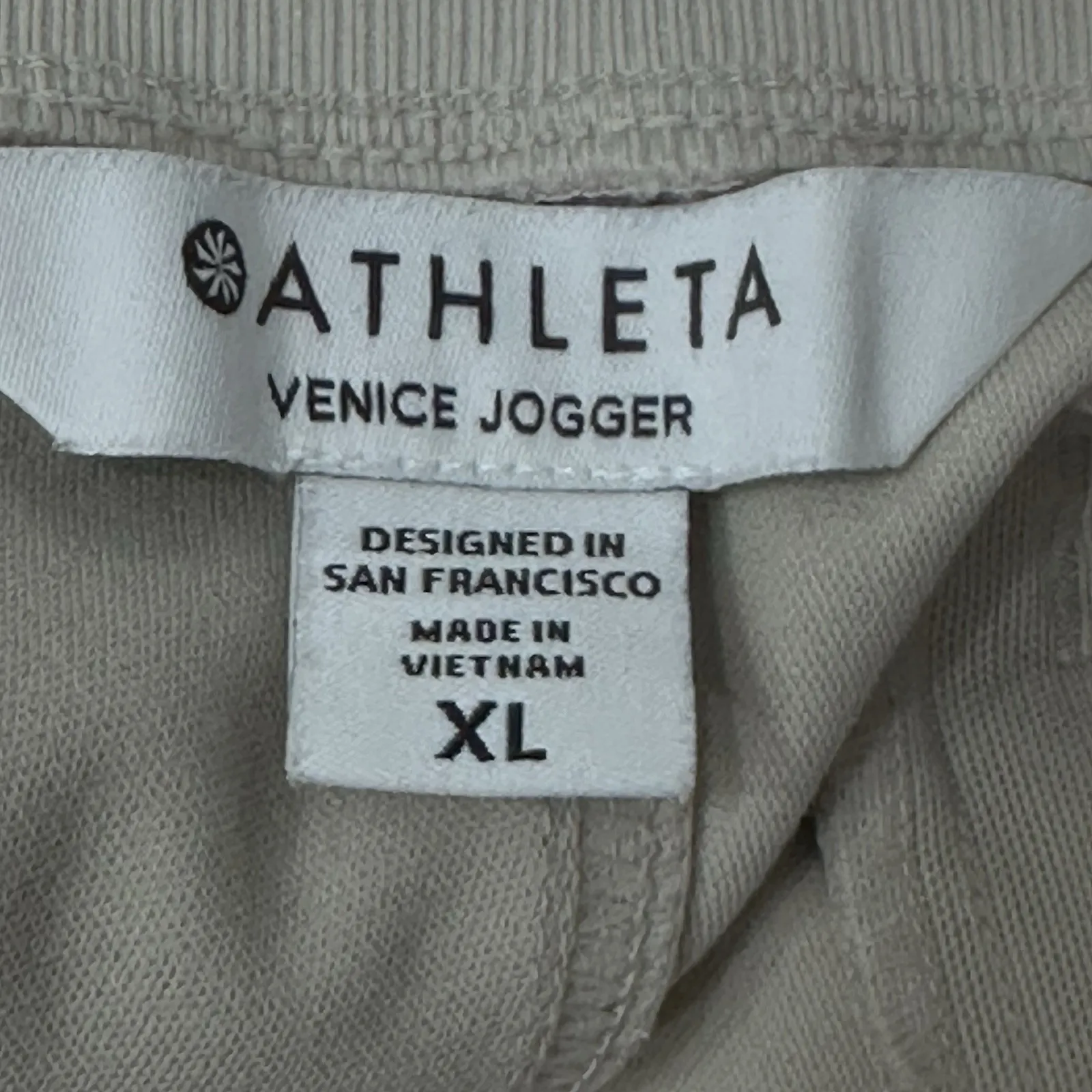 Athleta Venice High Rise Jogger Pants Womens XL Beige Stretch Athletic Running - Image 9