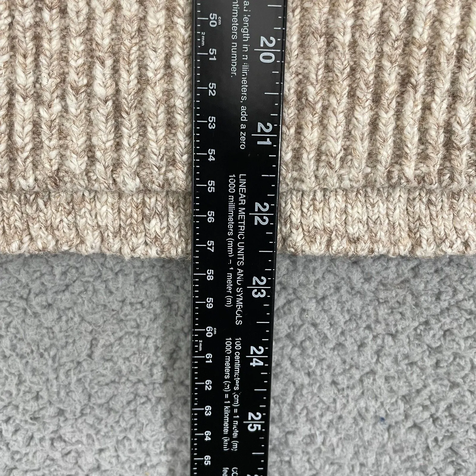 Fat Face Cable Knit Cardigan Women 12 Oatmeal Wool Blend V - Image 8