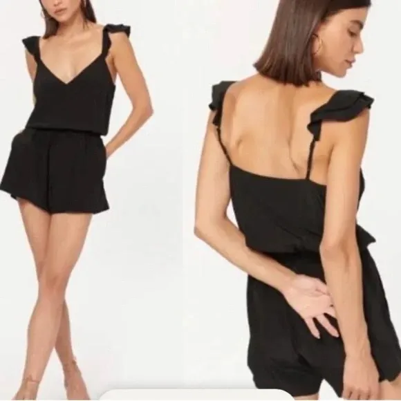 Cami NYC Kika Romper in Black | Size S - Image 3