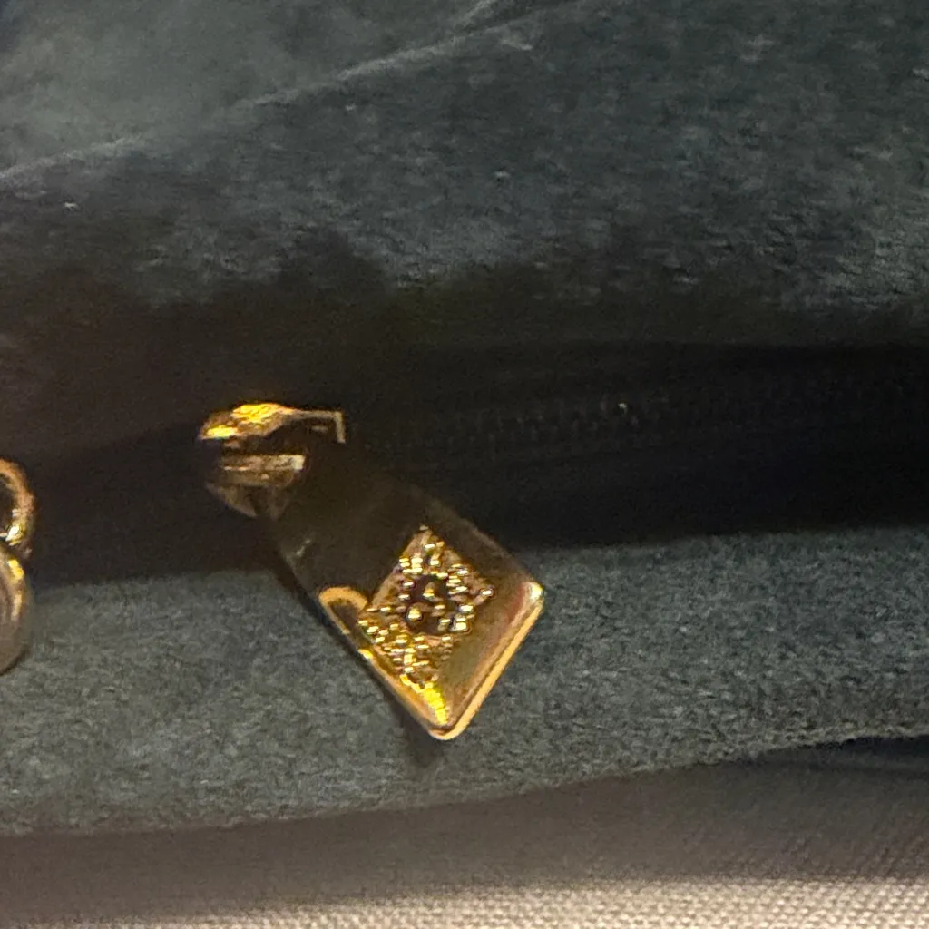 Vintage Anne Klein for Oroton Forest Green Suede Crossbody Bag/Clutch - Image 8