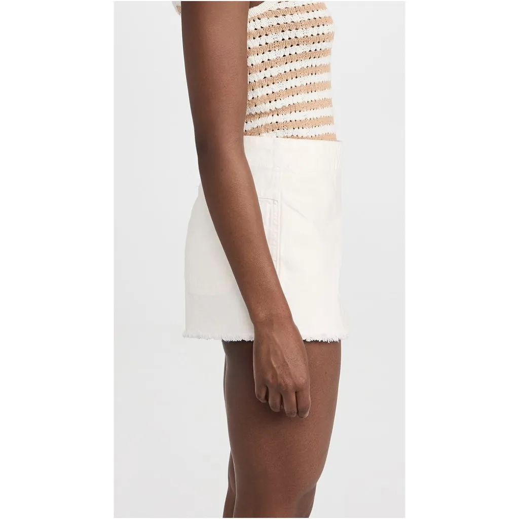FREE PEOPLE x We The Free Emmy Denim Skort in Wash White Size US 8 - Image 2