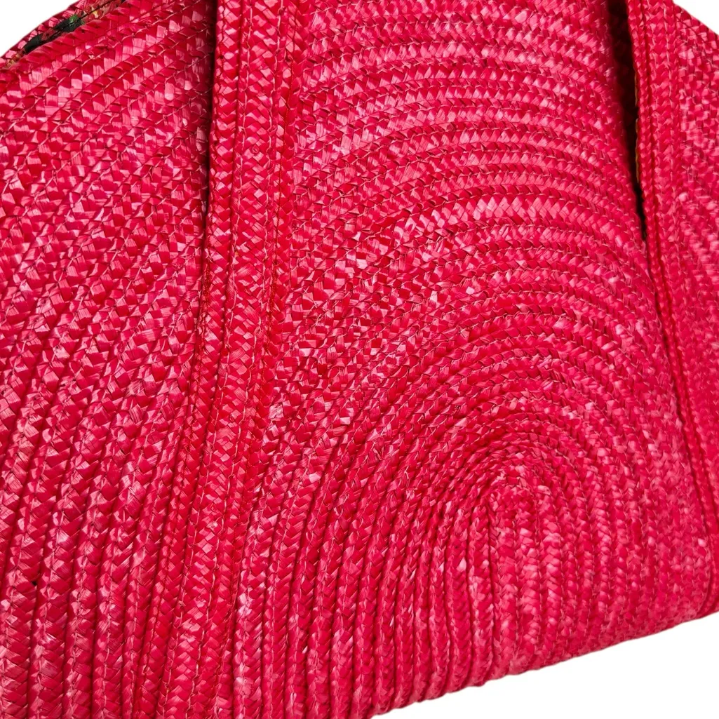 TARGET PAPER RAFIA CORAL FRUIT TOTE - Image 3