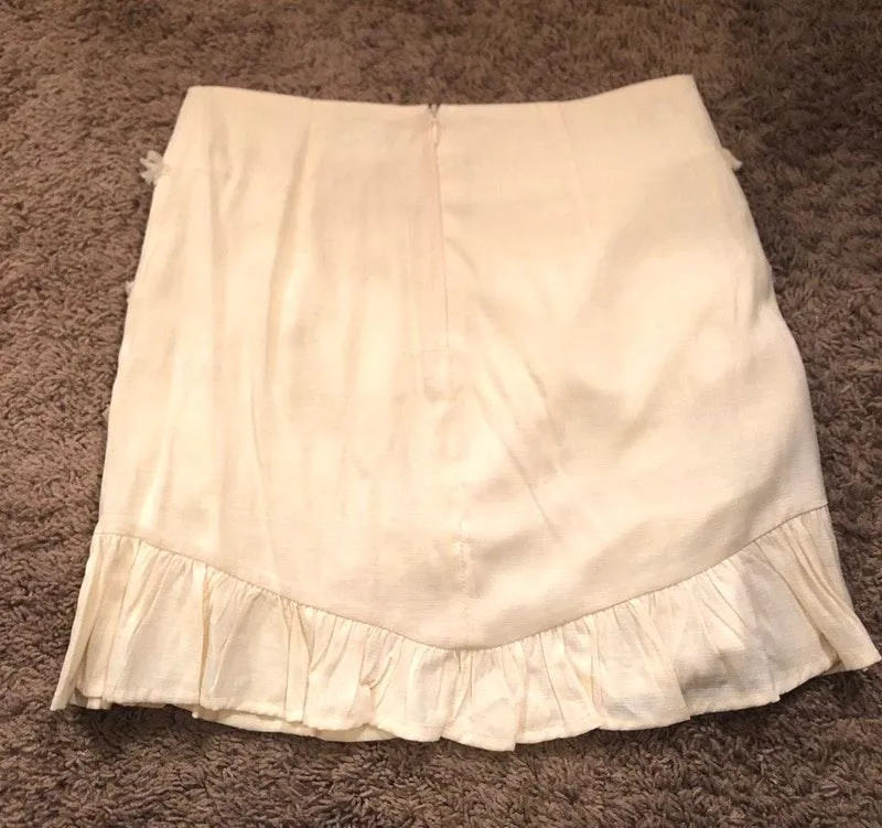 Cream Ruffle Skirt - Image 5