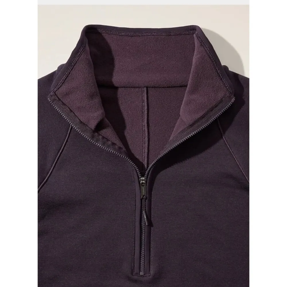 Athleta M Altitude Edge 1/2 Zip Sweatshirt Iris Medium - Image 3