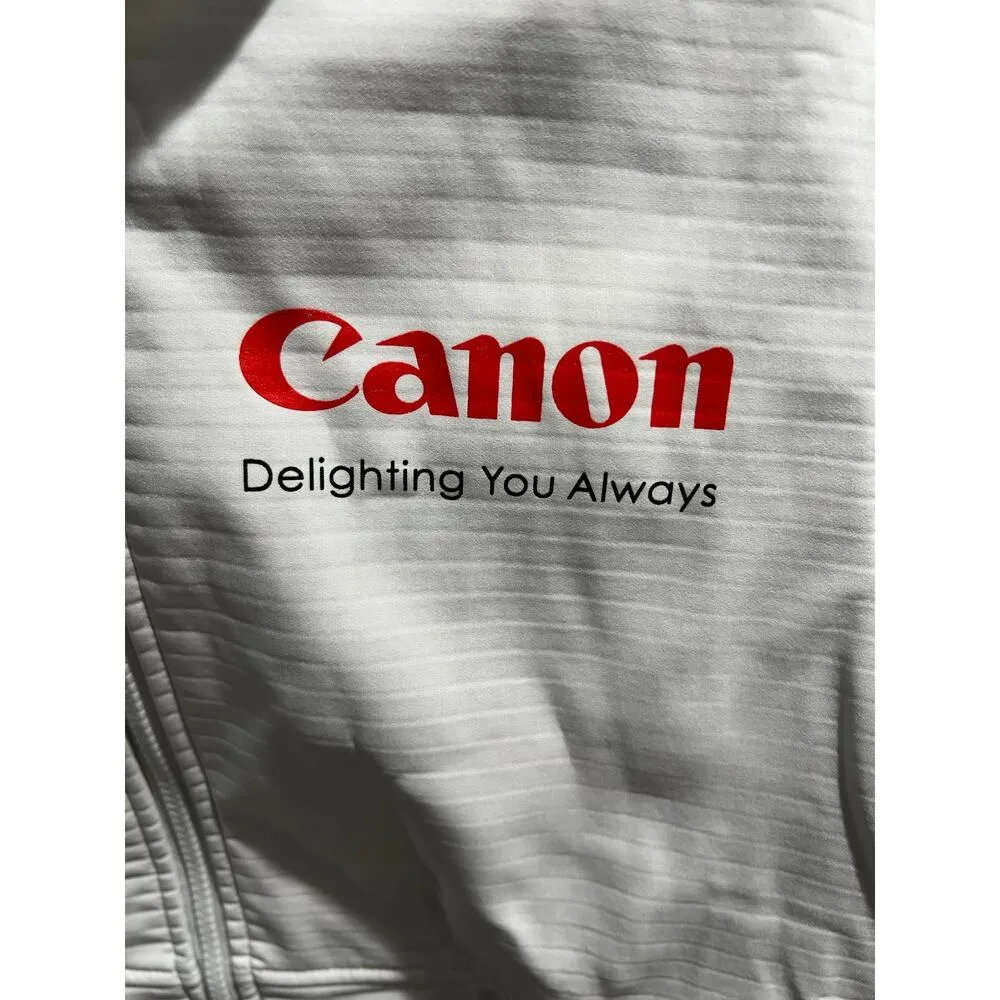 Canon EOS White Soft Shell Jacket Women Medium Charles River Promo Photography - Image 5