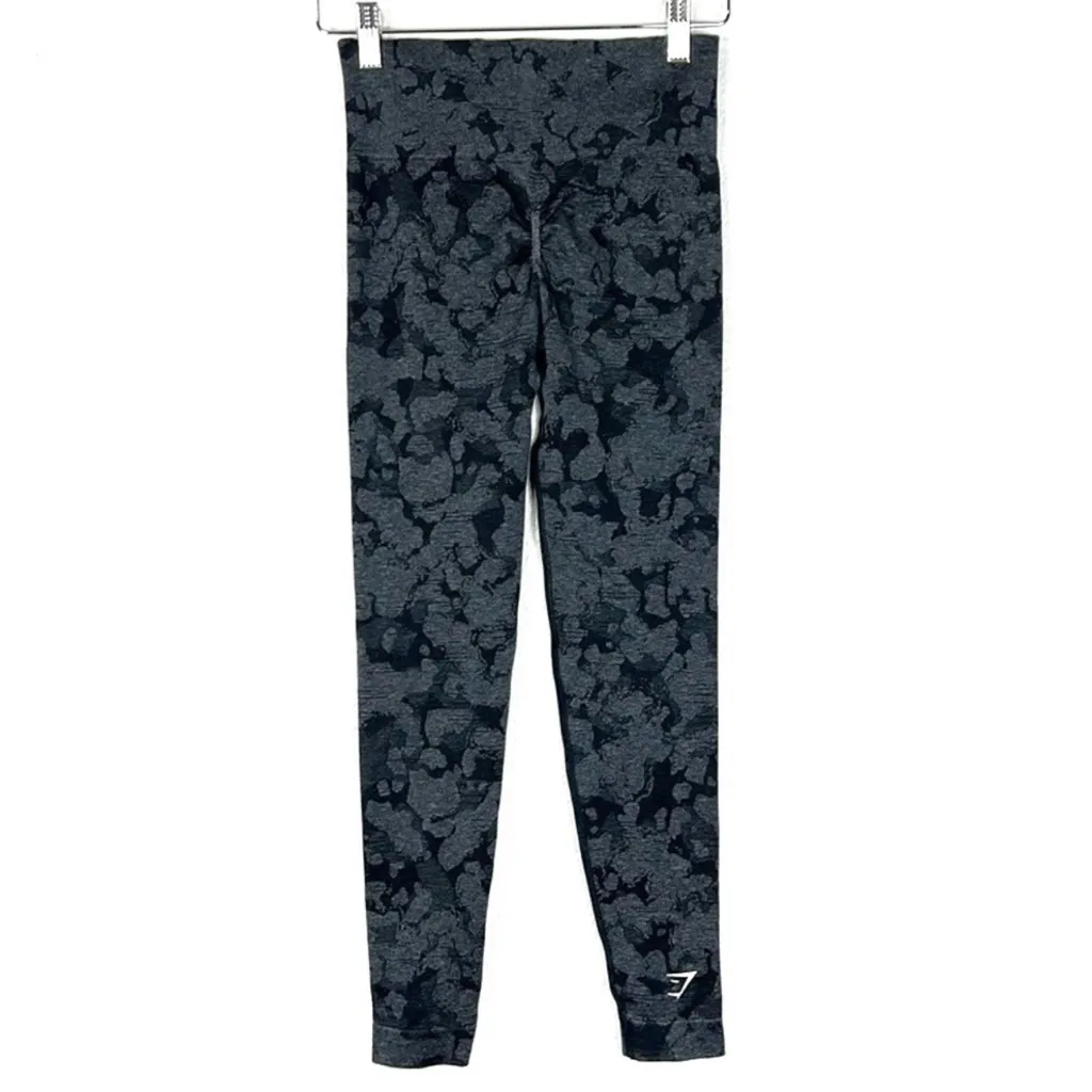 Gymshark Adapt Seamless Scrunch Butt Camo High Rise Leggings Size S Small EUC - Image 2