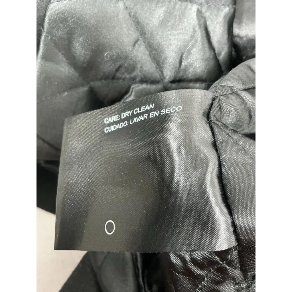 Womans Jones NY Quilted Pea Coat XXL Black Button Up Mid Length - Image 4