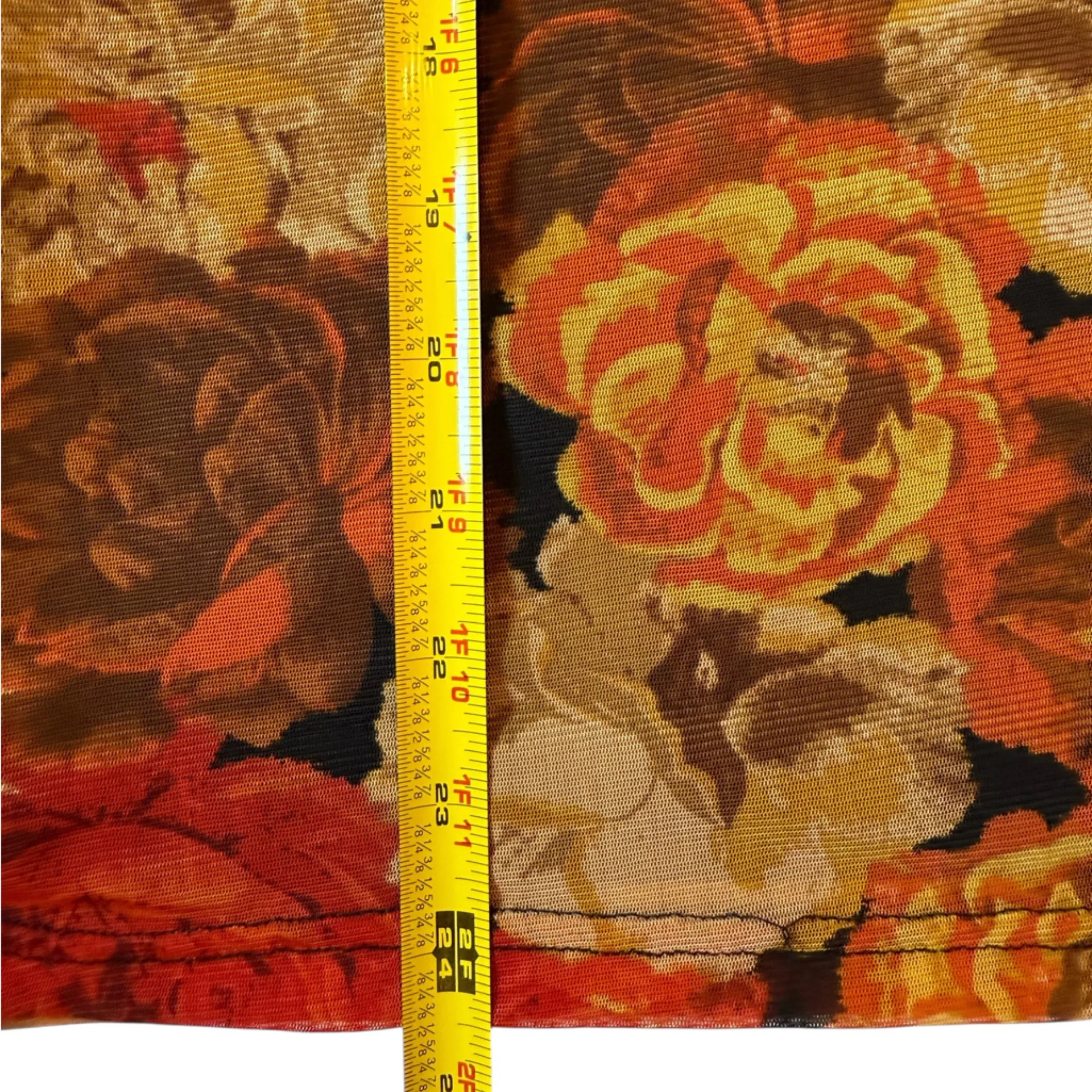 Jane + Delancey Floral Print Mock Turtleneck Mesh Long Sleeve Fall Size Small - Image 11