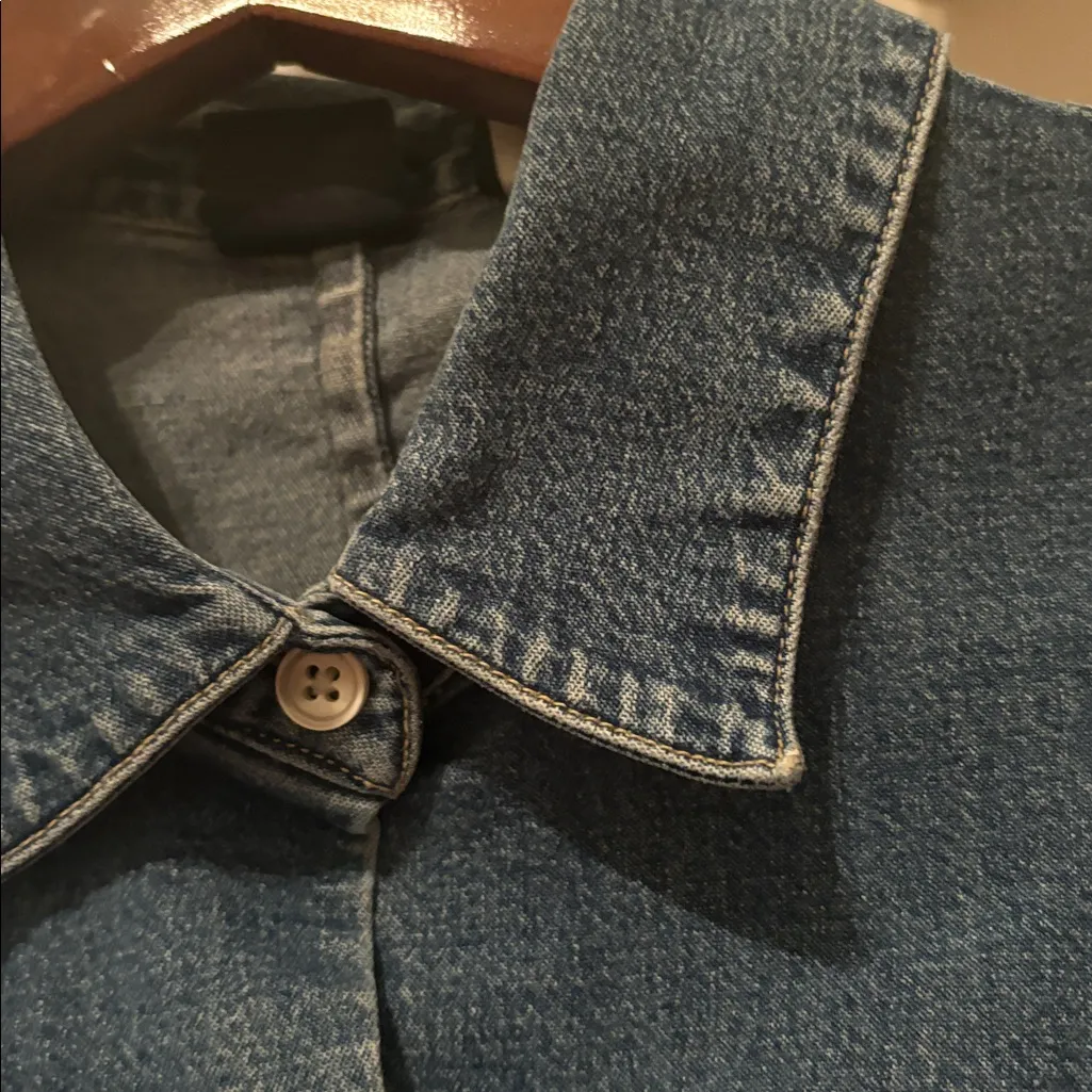 Gap  Indigo Denim Button-Up Shirt , - Image 6