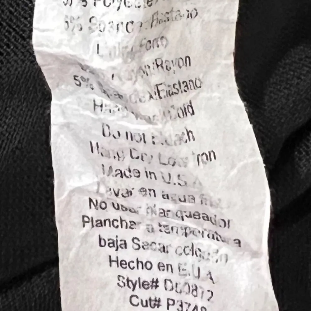 Potters Pot Black Floral Short Sleeve Mesh Cami Casual Dress Size M - Image 8