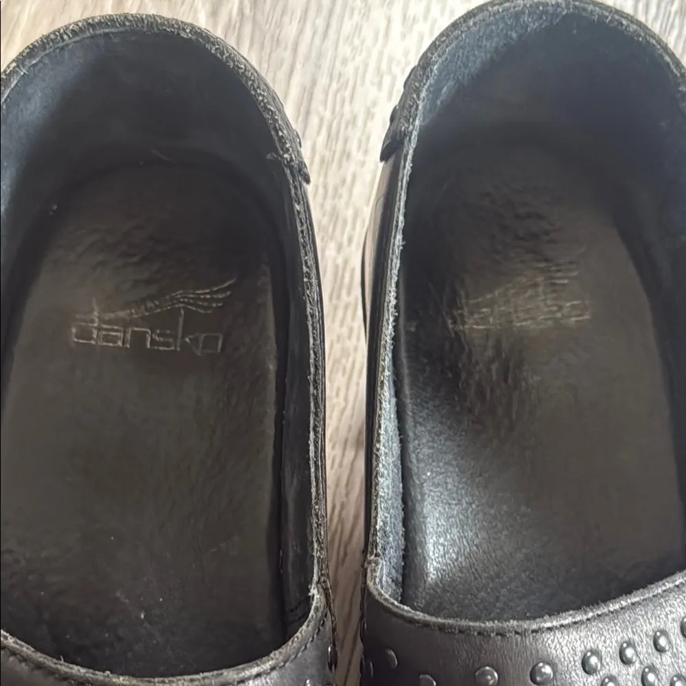 Dansko Black Mules Professional Clogs 38 US7 Studded Pump Mavis - Image 5