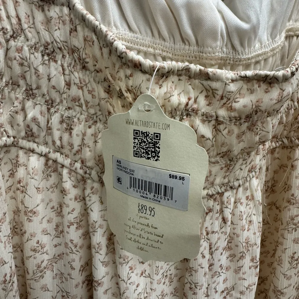 Altar'd State Cream Sundress Sleeveless Maxi - Image 4