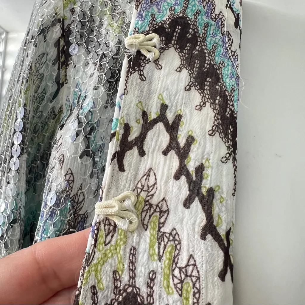 Chico's Jewel Seascape Sequin
Chevron Dressy Evening Jacket NEW - Image 8