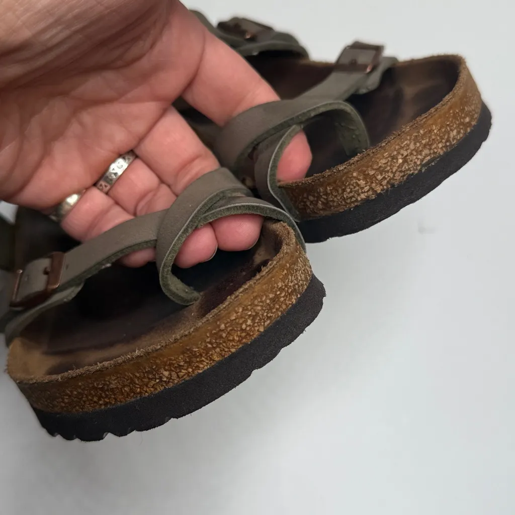 Birkenstock Women’s Mayari Birko-Flor - Brown Strappy Sandal S-407 Size 39 - Image 8