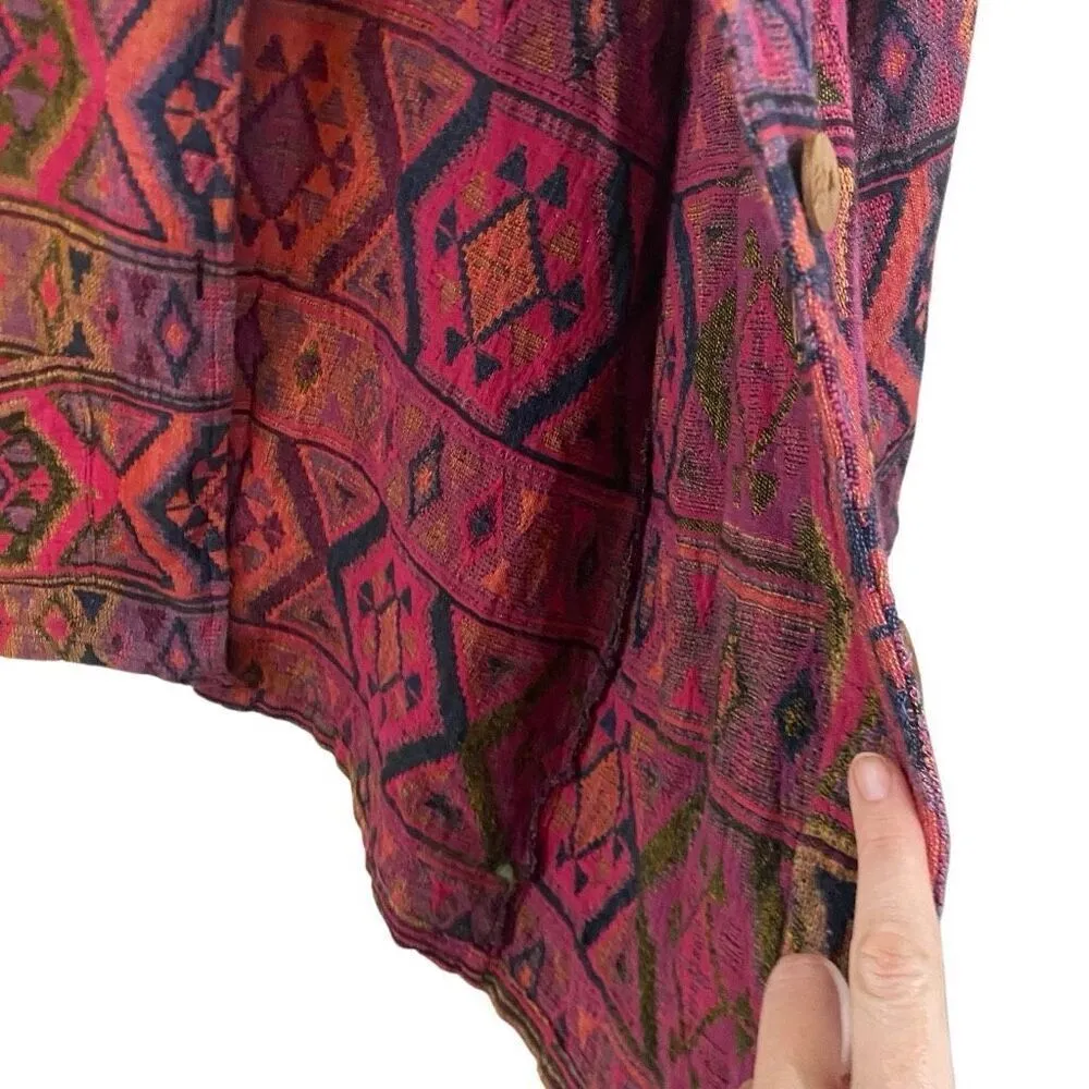 Vintage Chico’s Tapestry Jacket Aztec Southwestern Tribal Boho 100% Cotton - Image 6