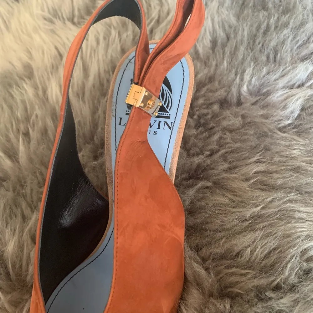 Lanvin slingback suede sandals Brown Size 8.5 - Image 7