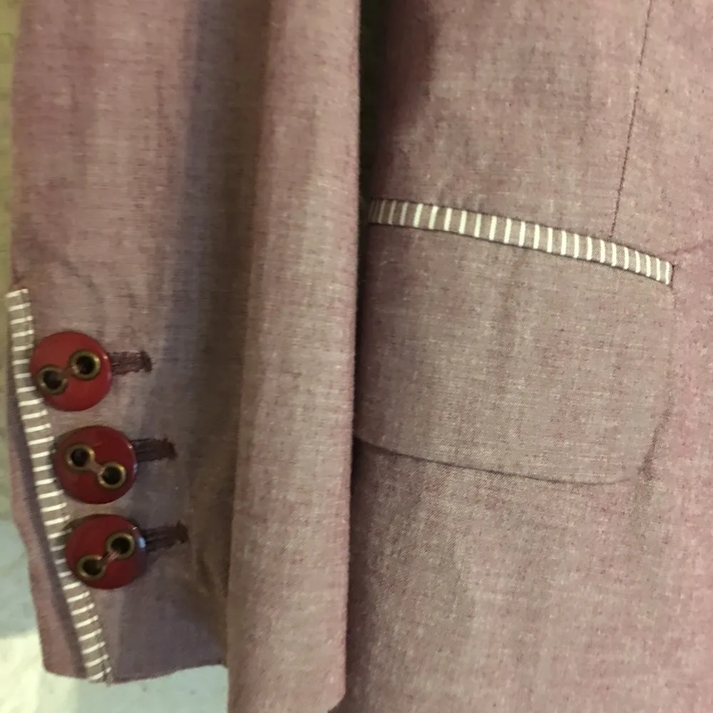 Women Magenta Pink Blazer Sz 6 - Image 4