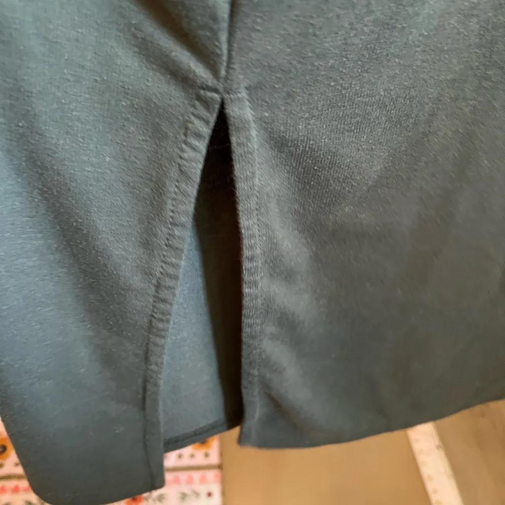 Toad&Co Olive Piru Henley Tank Dress Maxi Length Size Medium Green - Image 3