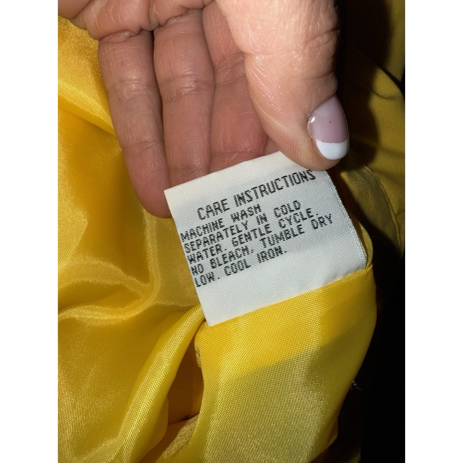 VTG NYG New‎ York Girl 90s Women's M Nautical Jacket Lightweight Casual Yellow Size M - Image 9