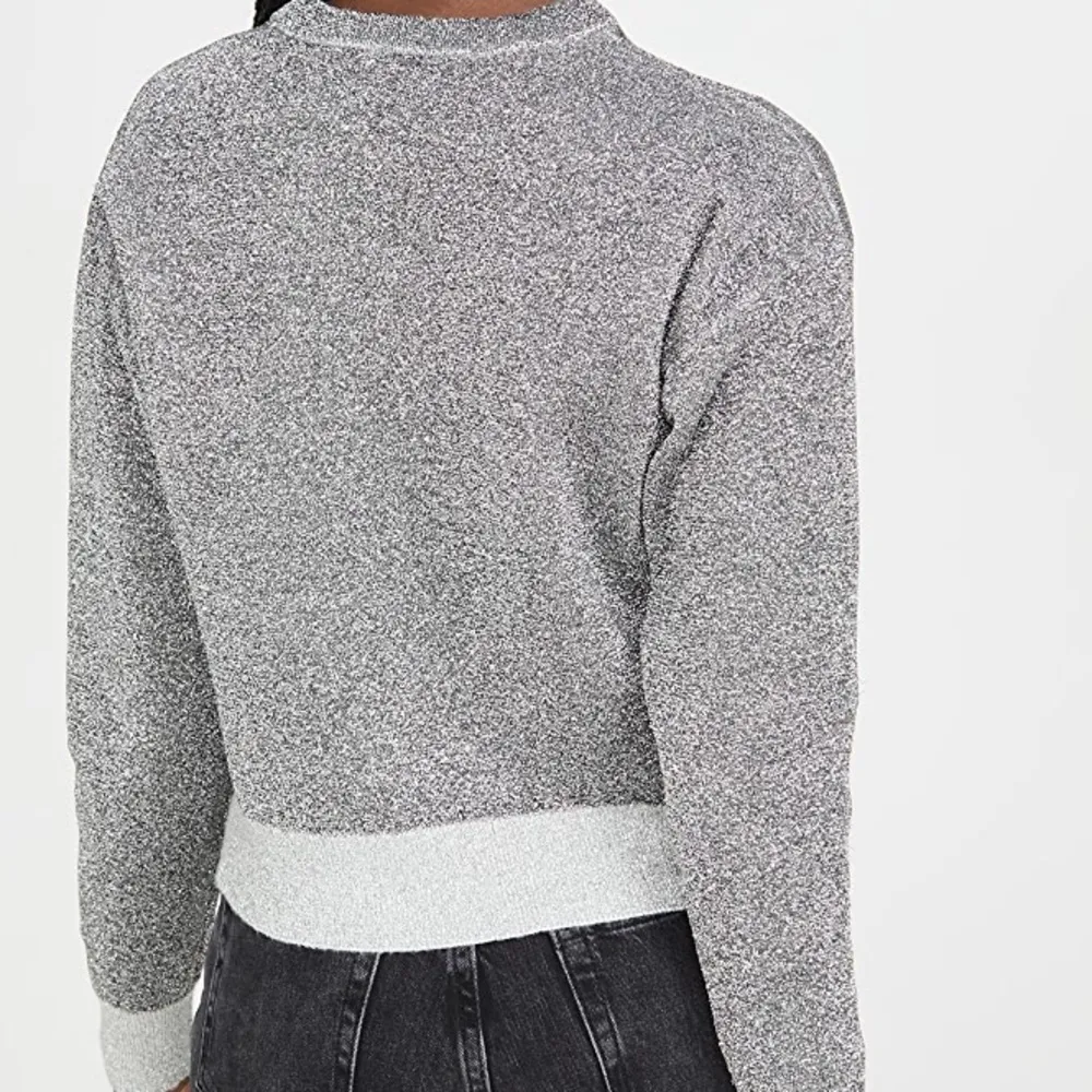 Good American All that Glitters silver sweatshirt size M - Image 3