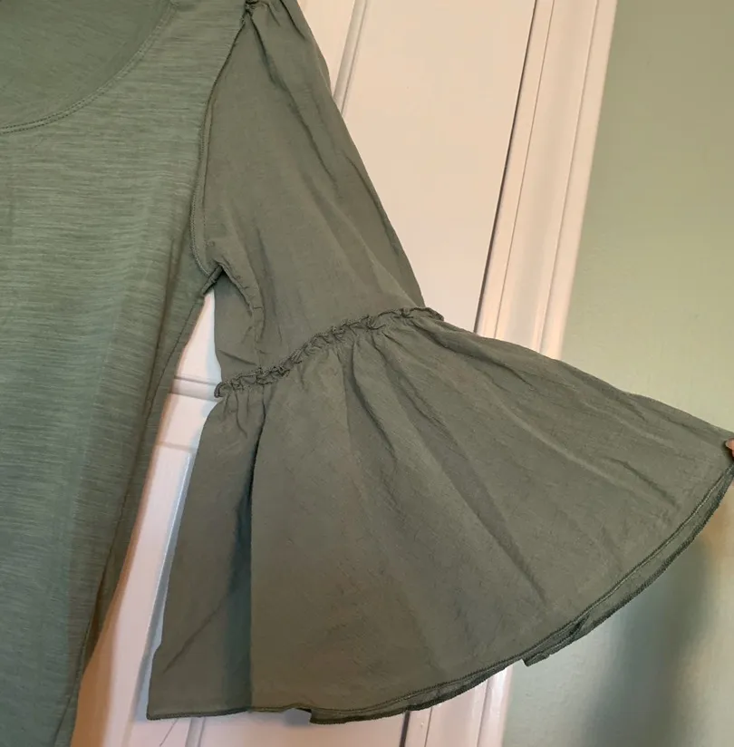 Bordeaux Green Blouse - Image 3