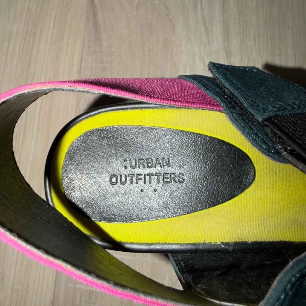 Urban Outfitters Platform Lug Sole Sandals Size EUR 40 Colorblock - Image 8