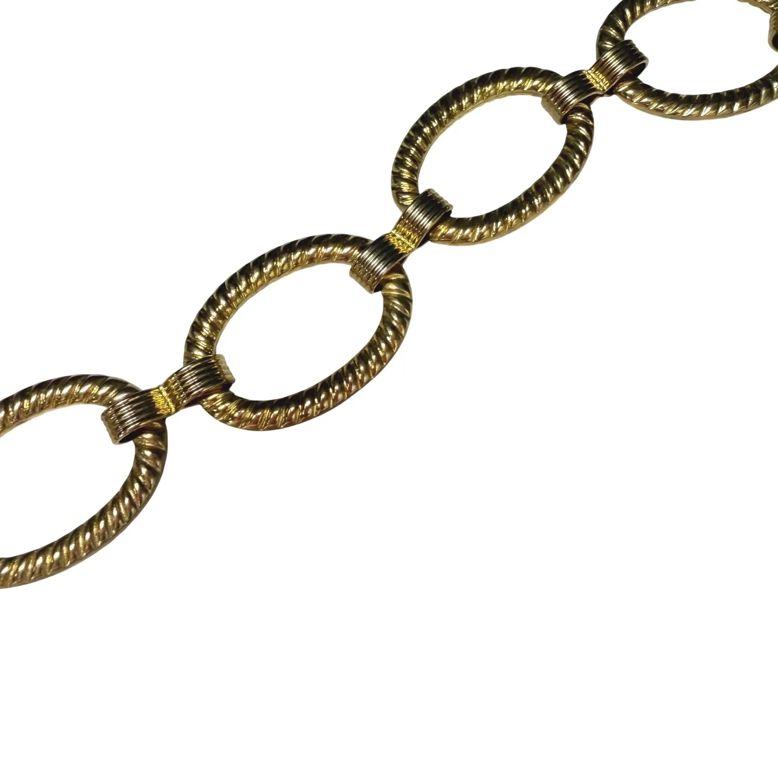 Nine & Company Gold Chain Link Belt Adjustable 32"–43" Statement Metal Belt - Image 6