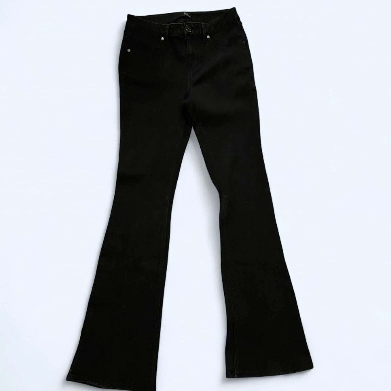 1822 vintage Y2K black flare jeans with a high rise Size 6 - Image 3