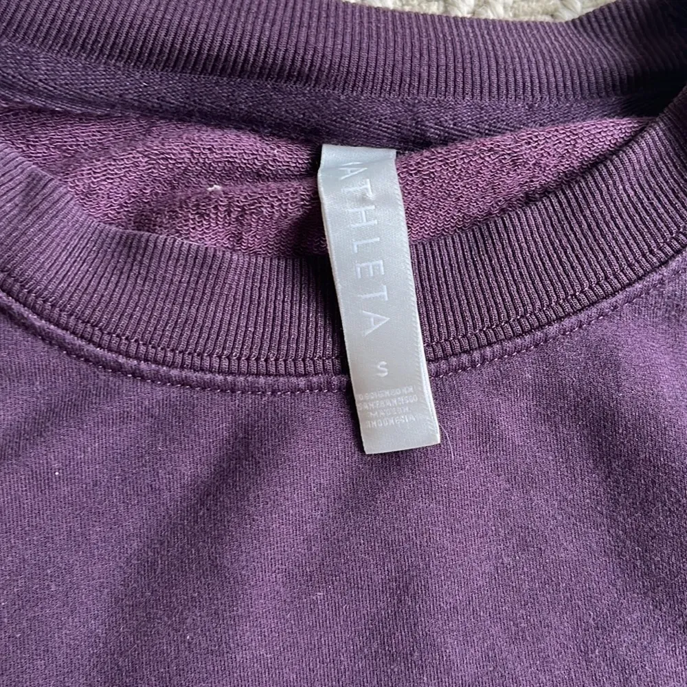 Athleta Tie Back Yoga Sweatshirt, Agate Purple, Small - Image 5