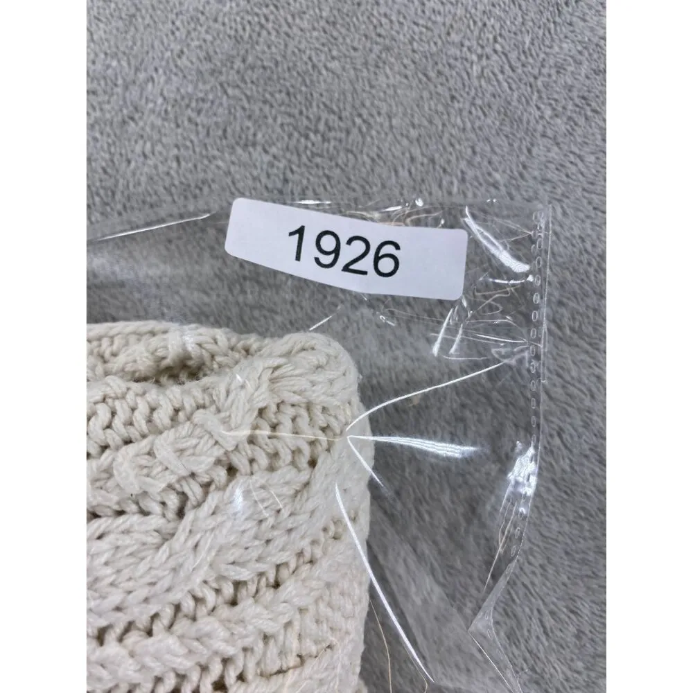 Lizwear Ivory Cable Knit Button Front Vest Womens Size S Preppy Money Educore - Image 6