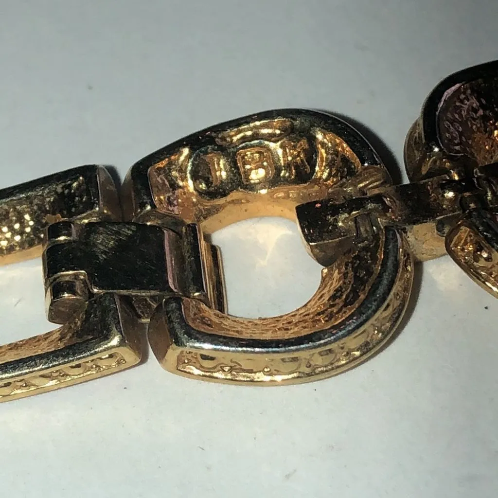 Camrose & Kross JBK Jackie Kennedy Equestrian Red Enamel CZ Rhinestone Bracelet - Image 12