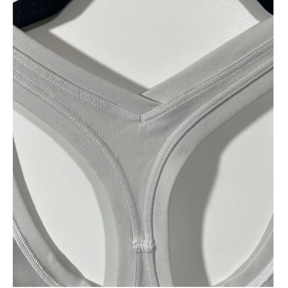 Lululemon Cool Racerback Shorter Length *Nulu White Racerback Tank Top Size 10 - Image 4