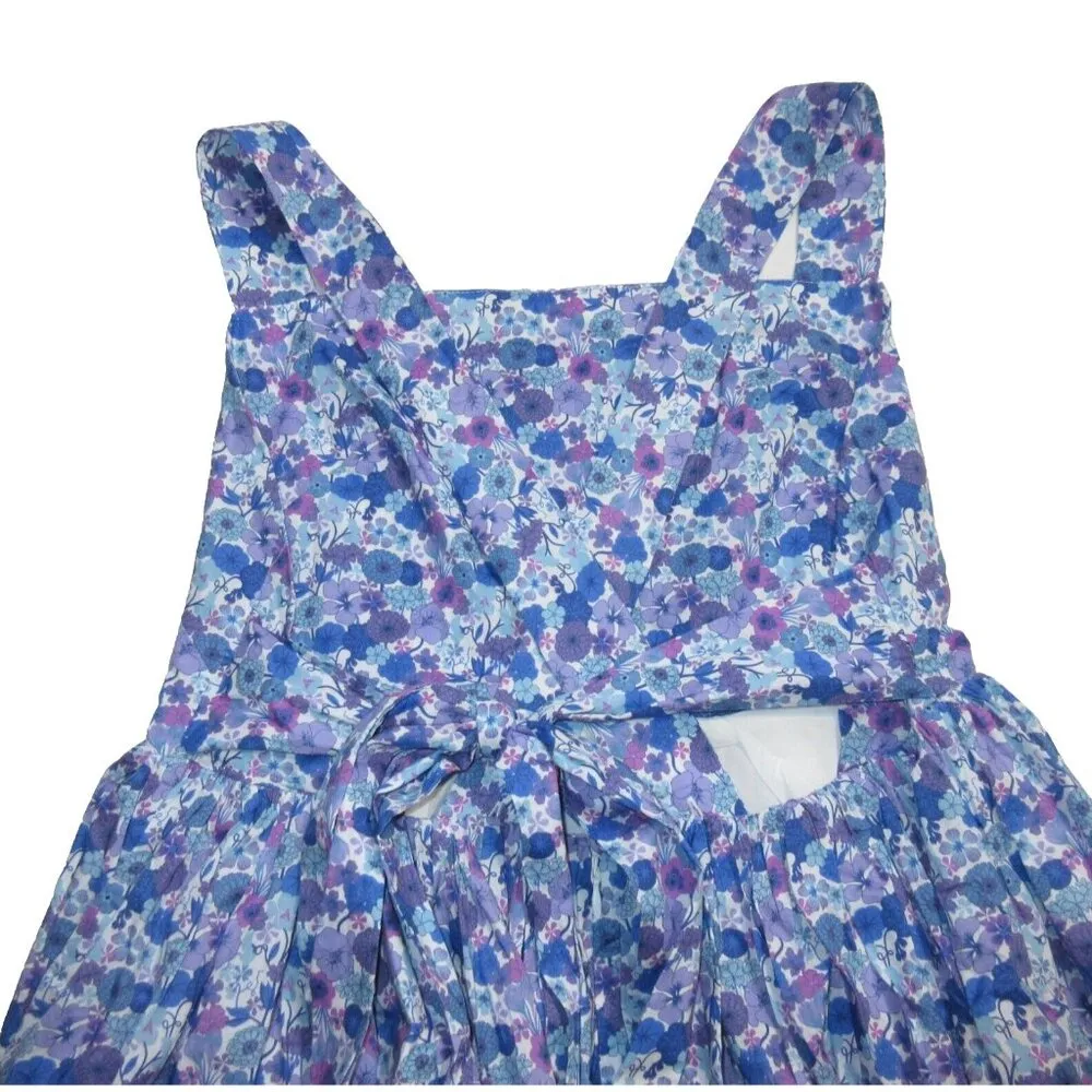 NWT J.Crew New Apron Dress in Hampton Purple Liberty Arrow Floral Fabric 6 - Image 5